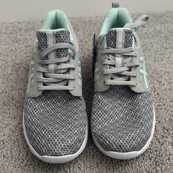 ASICS Women's Athletic Shoes in Gray and Mint - Picture 3 of 5